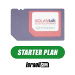 Golan Telecom SIM Card GOLANTalk
