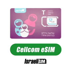 Cellcom eSIM Card for Israel