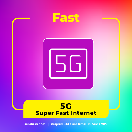 Israeli eSIM Unlimited DATA 5G Israeli eSIM Unlimited DATA 5G