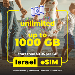 Israeli eSIM Unlimited DATA